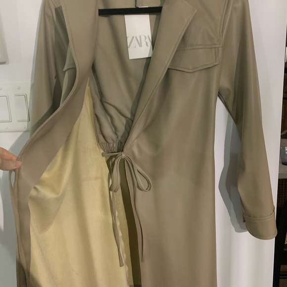 Faux leather blazer dress - Zara - Picture 7 of 8